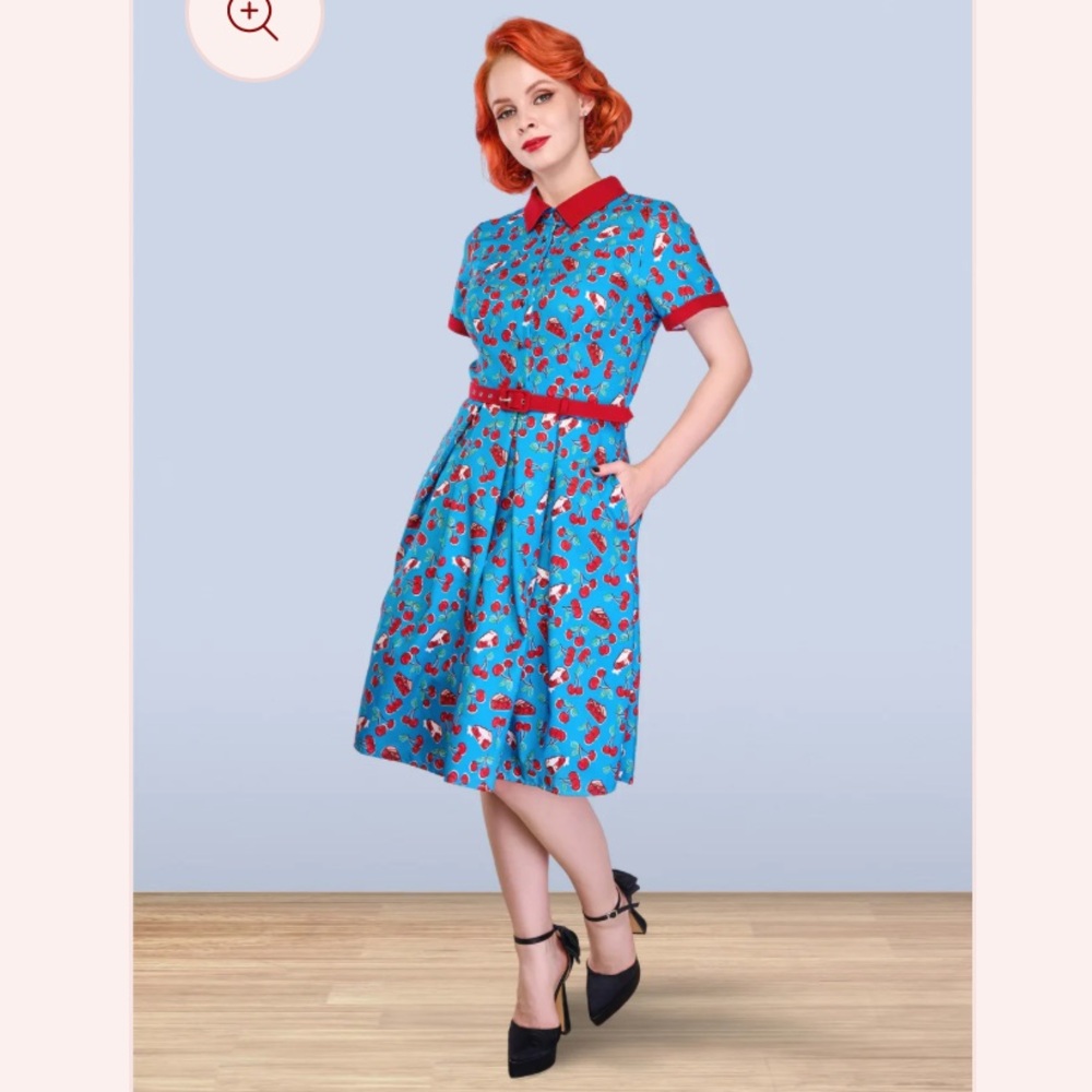 Lindy Bop Cherry Print Dress
